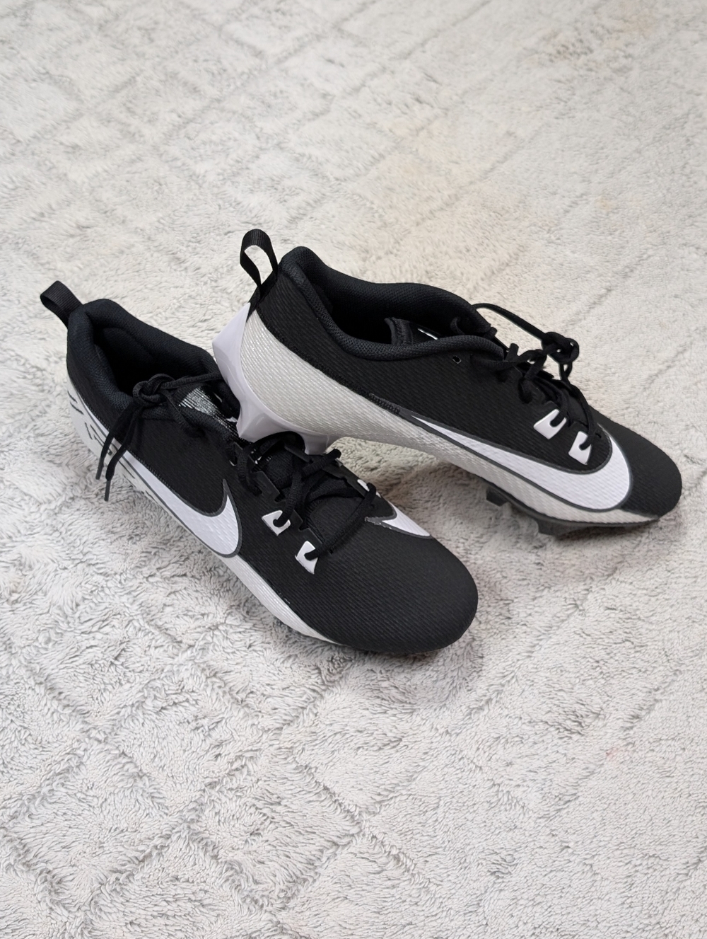 Nike Vapor Edge Speed 360 2 Football Cleats Black White Mens 15 DA5455-001 NEW